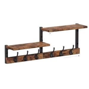 Creative wooden <b>wall</b>-mounted storage <b>rack</b> <b>for</b> living room decorative items, entryway <b>key</b> <b>rack</b>, and bathroom storage. - Product Image 5