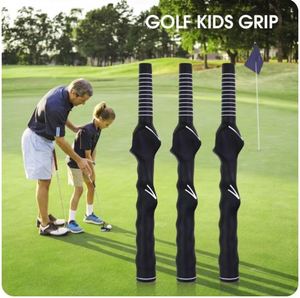 Poignée de golf ergonomique antidérapante pour enfant droitier, idéale pour l'entraînement et la correction du swing des débutants - Product Image 3