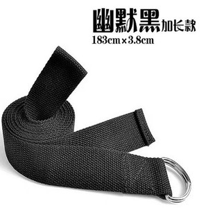 Sangle d'étirement de yoga Meilai, violette, en polyester et coton, pour l'entraînement de flexibilité, aide au yoga - Product Image 4