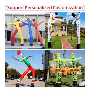 Diseño de payaso promocional de fábrica, hombre de tubo de bailarina de aire inflable para publicidad de eventos de negocios al aire libre con soplador incluido - Product Image 6