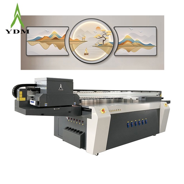 Ceramic Tile UV Flatbed Printer 2513PRO Textured Effect 3D Digital Printing Machine UV LED Flatbed Printer 4x8