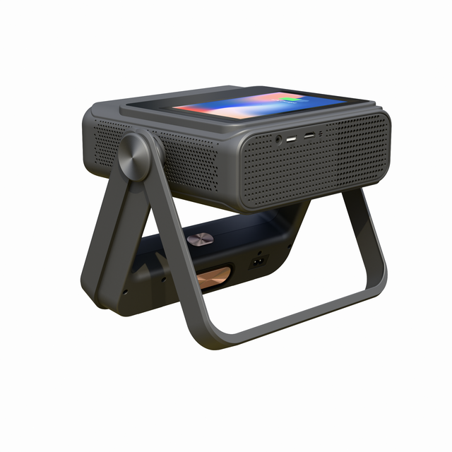 2026 New Factory Table Dual Screen Mini 1080p Full HD LED LCD Android 12 Portable Home Theater Office Education Movie Projector