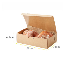Customized oil resistant camping dessert packing light meal doughnut salad burger fries takeout fried snack chicken box