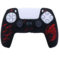 Housse de manette antidérapante gravée au laser, en silicone souple, antichoc, protection pour manette PlayStation 5, accessoires de jeu