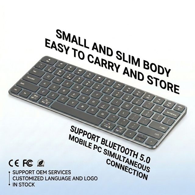 New 100% Original Rechargeable Wireless Mechanical Aluminum Alloy  Keyboard for  Macbook Pro 2.4GHz Optical USB-C