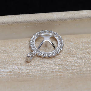 ตัวจับจี้เงินแท้ S925 สำหรับทำจี้ไข่มุก DIY ขนาด 10-11 มม. อุปกรณ์เสริมสำหรับทำจี้รูปเกลียวขนม ตัวจับแบบกึ่งสำเร็จรูป จี้เงินแท้คุณภาพดี - Product Image 5