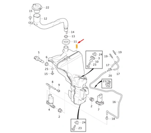 Vente chaude pièces automobiles pièces automobiles lave-glace réservoir d'eau réservoir d'essuie-glace OEM 32328331 pour <span class=keywords><strong>Volvo</strong></span> <span class=keywords><strong>XC60</strong></span> MK2 <span class=keywords><strong>2018</strong></span> + - Product Image 5