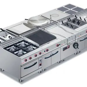 Industrial Stainless Steel Gas hotel Catering equipment /kitchen equipment restaurant