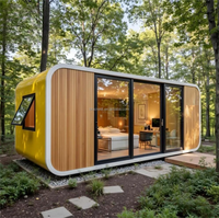 Casa Prefabricada Modular Tipo Bungalow, Kit de Casa Prefabricada en Contenedor, Casa de Juegos, Casa Móvil Pequeña para Airbnb, Resort, Camping y Vivienda