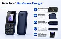 OEM 1.77-2G Dual SIM Dual Straight Bar Button Classic Backup Feature Phone 3 in 1 Murah Fm Touch 1000mah Type-C Tanpa Kamera EZFM
