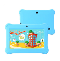 Tablet Infantil con Funda de Silicona, Android 14, Intel Quad Core, 10.1 Pulgadas, Resistente al Agua, para Niños Pequeños, Control Parental, 4G/Wi-Fi