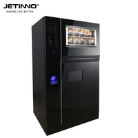 Distributeur automatique de café glacé Jetinno JL560, écran tactile 27'', entièrement automatique, avec couvercles automatiques