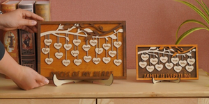 Cornici personalizzate per alberi genealogici in legno regalo significativo segno personalizzato decorazione della camera da letto parete in legno - Product Image 3