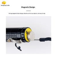 Bâton de contrôle du trafic rechargeable, indicateur de nuit pour la lutte contre les incendies, avertisseur lumineux LED stroboscopique, rouge réfléchissant d'urgence