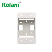 Kolani 120x70x40mm Weiße PC Aufputz-Verteilerdose, Flammhemmende Einbau-Wanddose mit Mehrfach-Ausstanzungen