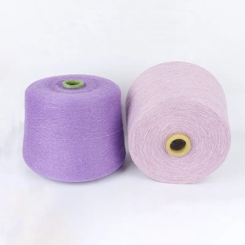 Best Selling Single Strand Soft And Elastic Various Colors Mohair Wool Towel Coat Knitting Mohair Ring Spinning Mohair Yarn
