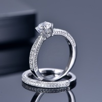 Bagues de fiançailles et de mariage de luxe en moissanite Kirin pour femmes, en argent sterling 925 plaqué rhodium, 2,3 g, bijoux de fête