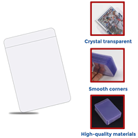 Logo personnalisé Transparent PVC Transparent Protecteur de cartes à collectionner de jeu Toploader Top Loader Semi Rigide Sports Card Sleeve Saver
