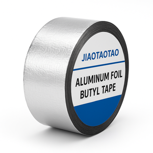 Nastro Impermeabile in Gomma Butilica con Foglio di Alluminio Monolaterale, Resistente ai Raggi UV, Autoadesivo, Membrana Sigillante per Riparazione Tetti - Product Image 1