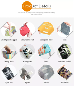 Bolsa Mylar personalizada de 3,5g a prueba de olores, bolsa con forma personalizada brillante, bolsa troquelada de 1oz, bolsa de dulces, paquete de goma de setas, embalaje de cigarrillos - Product Image 4