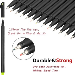 24 stylos feutres fins BOLD 0,4 mm, stylos de <span class=keywords><strong>dessin</strong></span> colorés pour croquis, stylos pour journal et agenda - Product Image 2