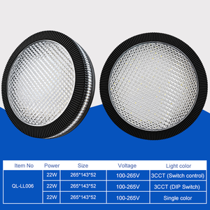 Customized Modern Hot Selling ABS Lamp Body PC Lampshade 22W Round AC 100-265 <b>Moisture</b>-proof lamp <b>for</b> Household - Product Image 5