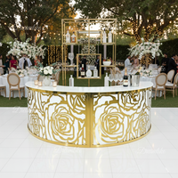 Table de bar portable en métal à LED, design moderne, idéale pour les fêtes en extérieur, les mariages, les bars à domicile, les salons, les hôtels