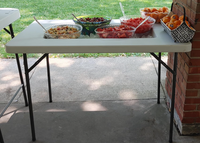 Assemblage facile Table de refroidissement portable en plastique HDPE pour parc