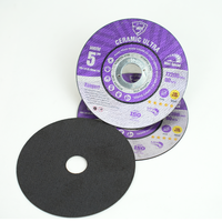 Disque à lamelles en céramique de qualité industrielle, haute dureté, pour meuleuse d'angle, outil abrasif, disque de coupe pour métal, diamètre 125 mm, épaisseur 1 mm