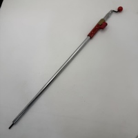 Tige de gonflage de pneu en acier inoxydable de 60 cm à manivelle, outil portable pour gonfler les pneus de camion