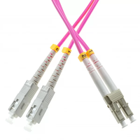 Kabel Patch Fiber Optik LC/UPC-LC/UPC Multimode 50/125 Duplex OM4 Fiber MM Patchcord