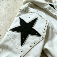 Fournisseur de choix : Sweat à capuche vintage avec strass, style streetwear hip-hop, anti-rétrécissement, effet vieilli, broderie de patchs de haute qualité