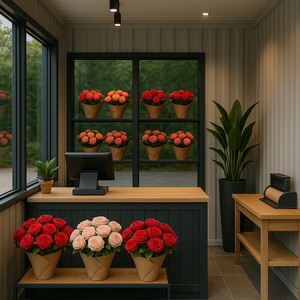Récipient modulaire Flower Shop Pop up Serre Unité de vente au détail avec façade <span class=keywords><strong>en</strong></span> verre - Product Image 4