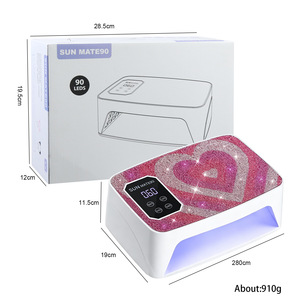 Lámpara UV LED para Uñas con Decoración de Corazón de Diamantes de Imitación, Diseño de Almohada para Manos, Luz de Curado de Gel para Dos Manos, Lámpara de Manicura para Salón de Uñas, Venta al por Mayor - Product Image 6