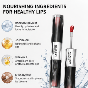 Brillo labial voluminizador natural con diseño de doble punta con efecto de onda de agua 2g para un aspecto natural, marca privada - Product Image 4