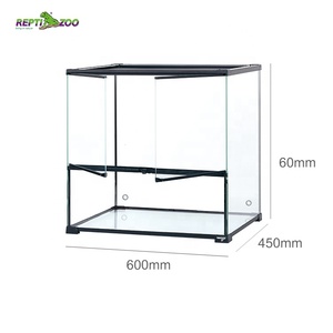 162 L PHK08 çift menteşe kapılar ve iki drenaj sürüngen kafesi ile Ultra net cam teraryum Habitat - Product Image 2