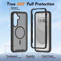 Coque de téléphone hybride magnétique en TPU mat effet ciel étoilé pour Galaxy S26 FE 5G