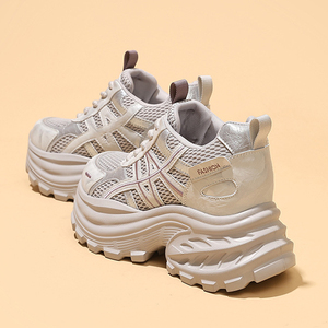 Baskets Chunky Femme Style Dad Shoes Printemps-Été 2026 Nouveautés Semelle Épaisse Talon Rehaussé Chaussures Décontractées Élégantes et Confortables - Product Image 6