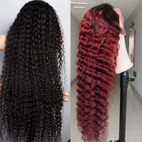 Perruque en cheveux péruviens HD, Perruques populaires Alibaba à ondulations profondes, Fournisseurs de perruques tressées en cheveux naturels avec dentelle complète