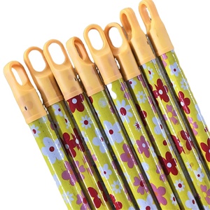 Fournitures de nettoyage en gros : Manches en bois enduites de PVC pour balais et pelles à poussière, manches en bois pour balais à plancher - Product Image 3