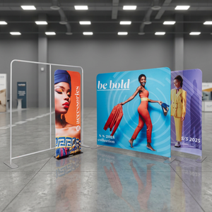 Pantalla de Exhibición de Tela Resistente a las Arrugas con Marco Sólido, Ligera y Portátil para Exhibiciones Comerciales y Presentaciones de Marca - Product Image 2