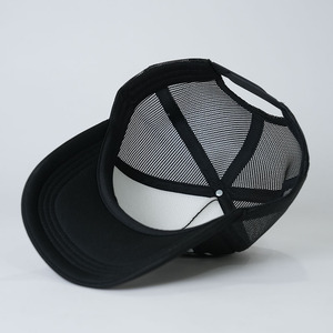 Noir 5 Panneau Trucker Cap Rope Haute Qualité Impression Logo Design Personnalisé En Gros pour Voyager Activités De Plein Air - Product Image 5