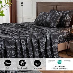Bed <strong>Sheet</strong> <strong>Set</strong> Super Soft Luxury Bedding Microfiber Printed Four-piece Bed <strong>Sheet</strong> <strong>Set</strong> - Product Image 4