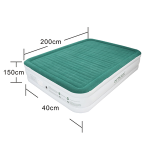 OUTAFUN matras udara ukuran King, matras udara lipat tahan lama dengan pompa tanam dan atasan PVC untuk penggunaan Rumah & Hotel - Product Image 2