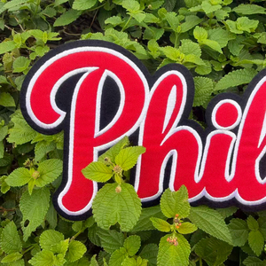 Parche Bordado con Letras Estilo Equipo de Béisbol de Filadelfia, Logotipo Grande Termoadhesivo para Chaqueta, Sudadera, Bolso, Ropa, Decoración para Fanáticos - Product Image 3