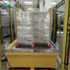 Système de palettisation robotisé haute vitesse avec emballage automatique par <span class=keywords><strong>film</strong></span> étirable pour palettes de cartons, guidé par la vision, pour charges lourdes - Product Image 4