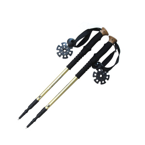 Bastones de esquí telescópicos de aluminio y fibra de carbono para escalada al aire libre y senderismo Bastón de senderismo para esquiar y senderismo - Product Image 6