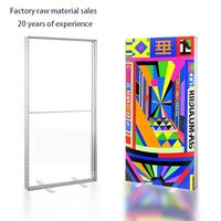 Papan Tanda Backlit Bingkai Aluminium Satu Sisi/Dua Sisi Seg Light Box Persegi Panjang Gantung Portabel Pameran Fc Barcelona