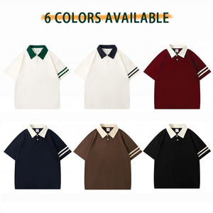 Chemises polo décontractées en gros, unies et personnalisables avec broderie de logo, commande en gros, hommes, femmes, unisexe, prêtes à être expédiées - Product Image 4
