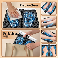 Tapis de massage des pieds EMS portable, rechargeable, télécommande sans fil, 12 modes, 36 niveaux, pour la maison, le bureau et les voyages